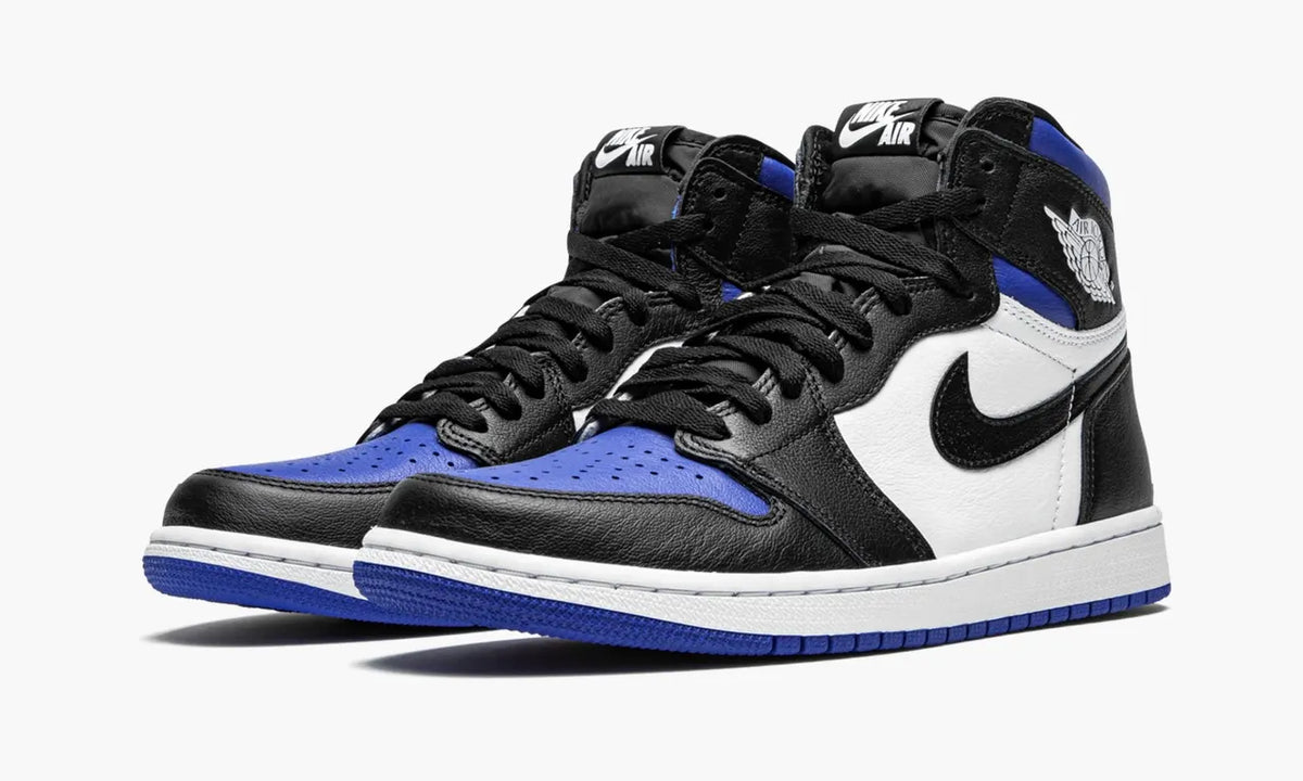Air Jordan 1 Royal Toe: 1 Premium High-Top Leather Basketball Sneaker