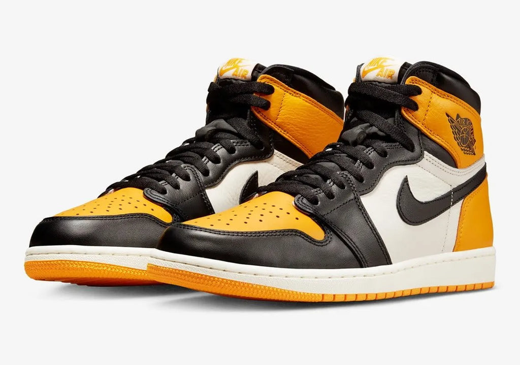 Air Jordan 1 Taxi: Premium 2022 Retro High OG Luxury Yellow Toe Shoes