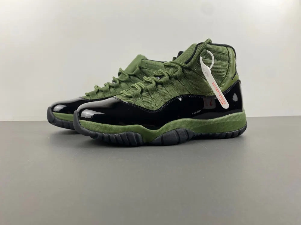 retro Air Jordan 11 Olive Green - Hình 13