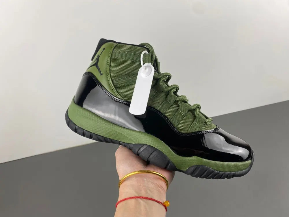 retro Air Jordan 11 Olive Green