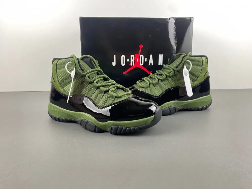 retro Air Jordan 11 Olive Green - Hình 14