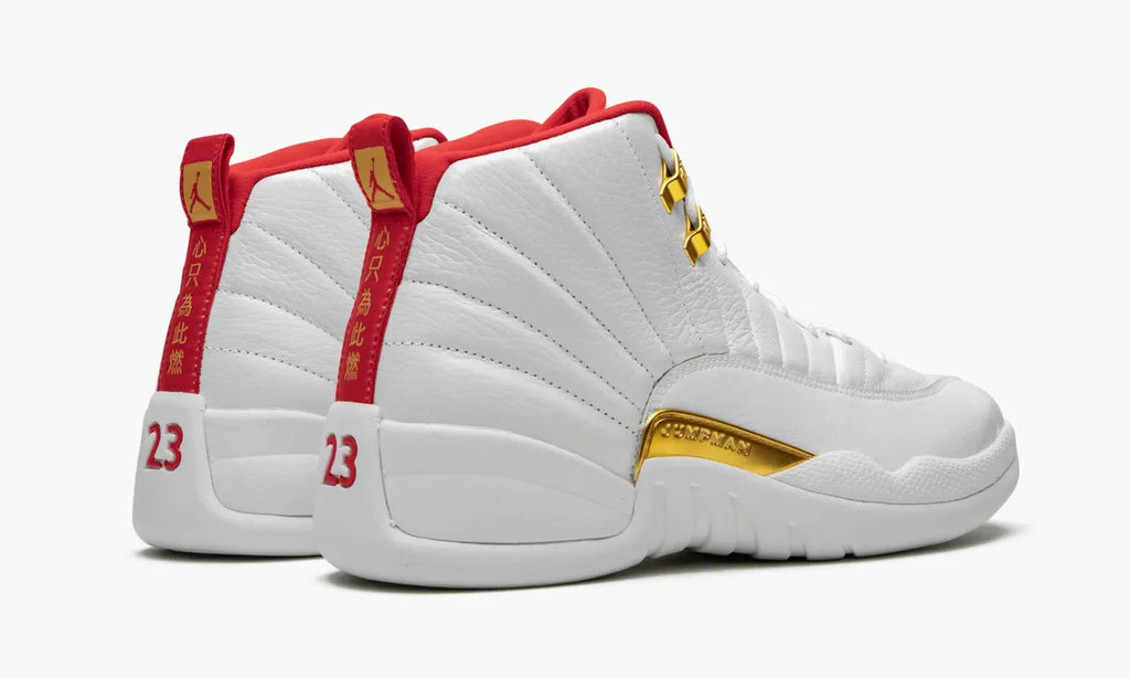 retro Air Jordan 12 White/Red - Hình 5
