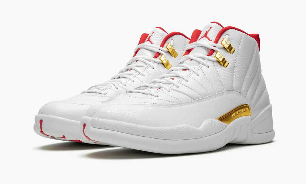 retro Air Jordan 12 White/Red - Hình 4