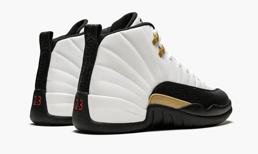 Jordan 12 White Black Gold - Hình 3