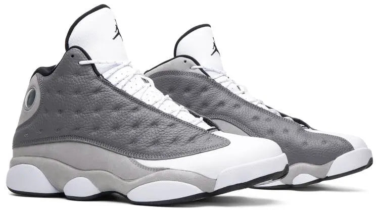 retro Air Jordan 13 Grey White - Hình 3