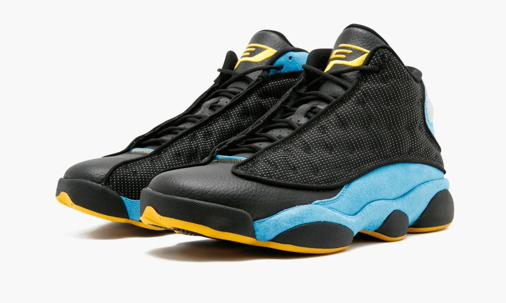 retro Air Jordan 13 Black Blue - Hình 3