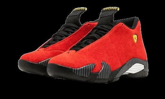 ferrari Air Jordan 14 Retro Red Suede