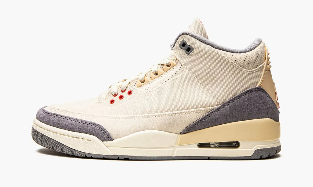 Jordan 3 Retro Off-White Canvas Sail - Hình 3