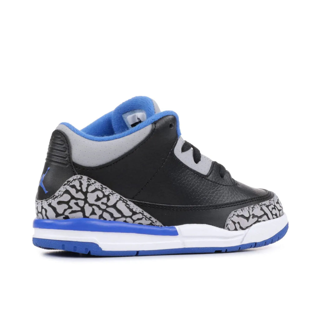 Jordan 3 Retro Black Blue Toddler - Hình 2