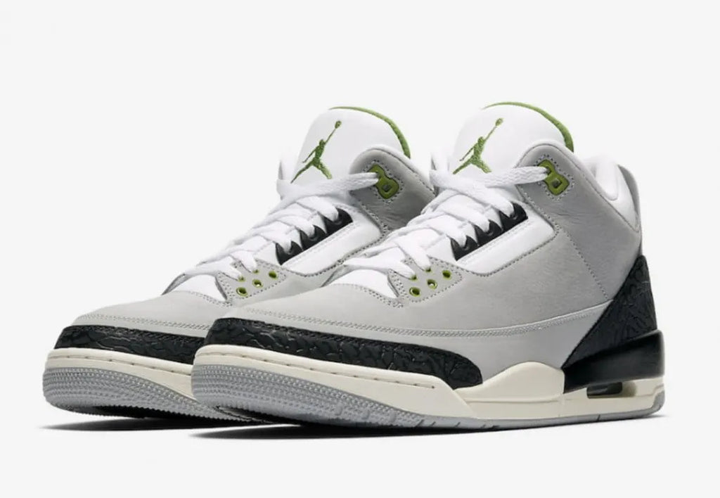nike Air Jordan 3 Retro Grey Green - Hình 2