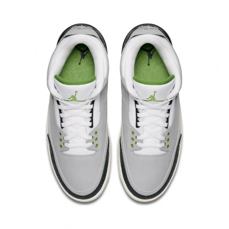 nike Air Jordan 3 Retro Grey Green - Hình 4