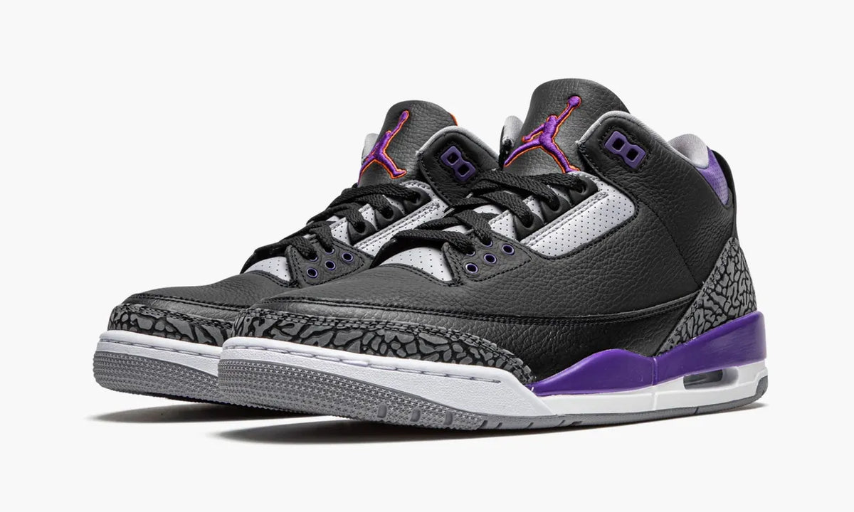 Air Jordan 3 Black Purple - Hình 3