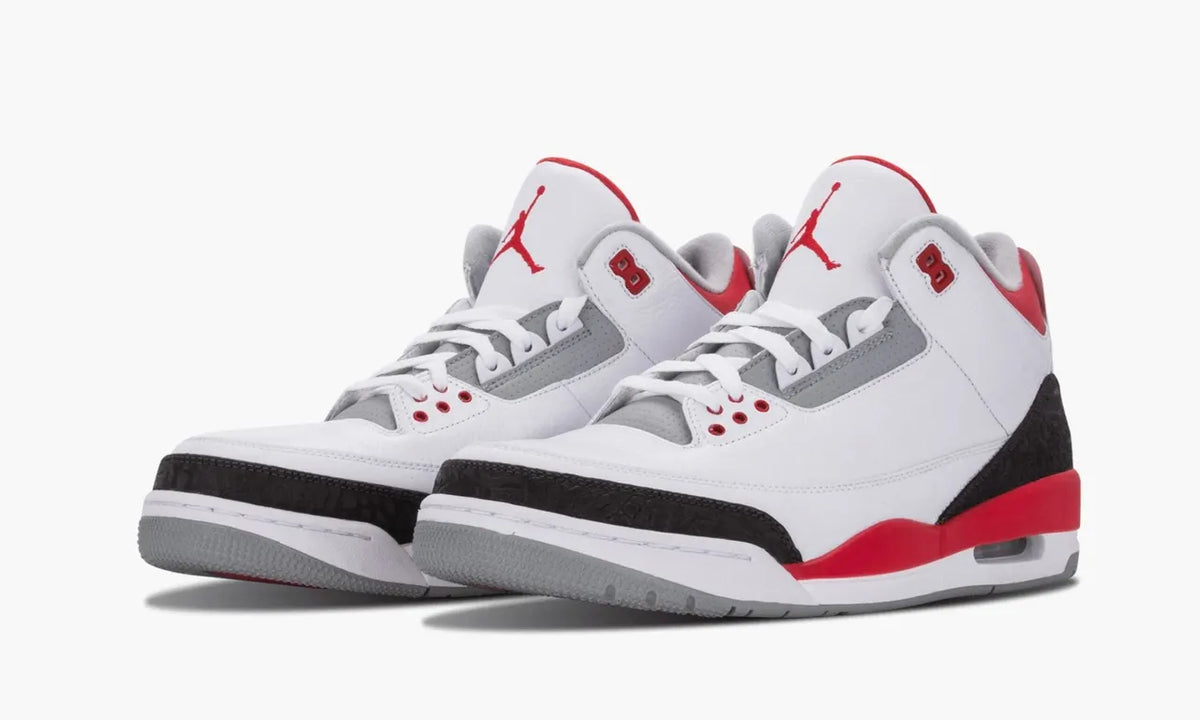 retro Air Jordan 3 Fire Red - Hình 3