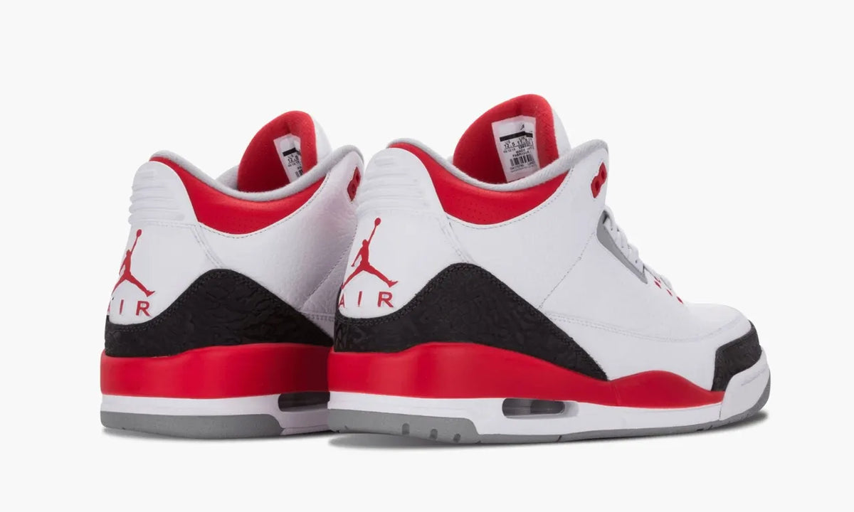 retro Air Jordan 3 Fire Red - Hình 4