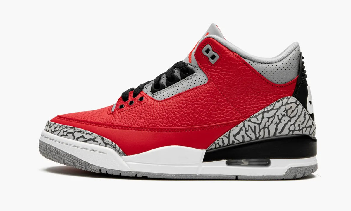 retro Air Jordan 3 Red Cement - Hình 3