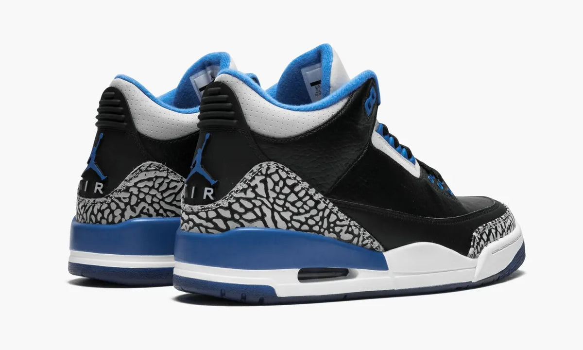 Air Jordan 3 Black Cement Blue - Hình 4