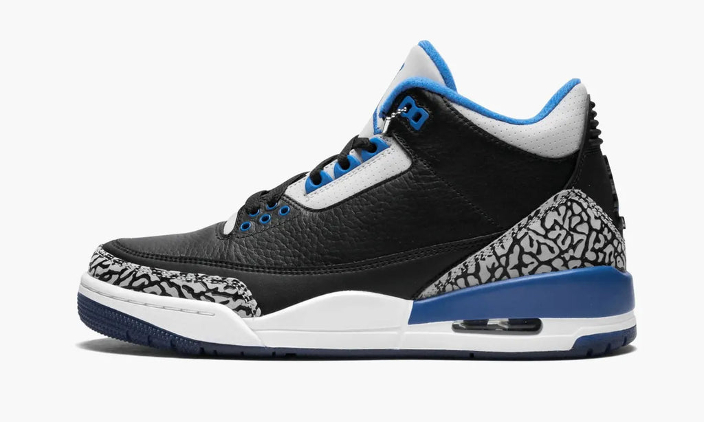 Air Jordan 3 Black Cement Blue - Hình 2