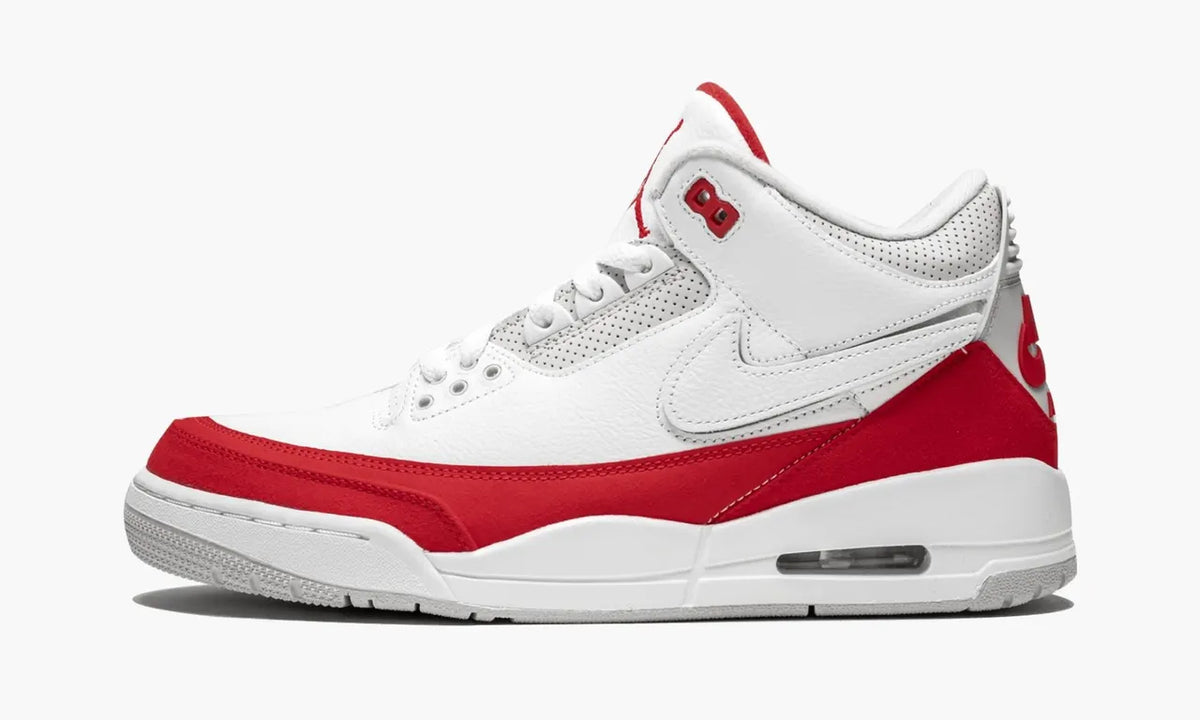 throwback Nike Air Jordan 3 White Red - Hình 2