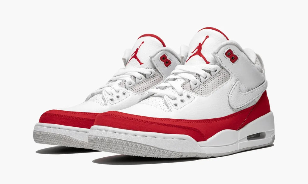 throwback Nike Air Jordan 3 White Red - Hình 3