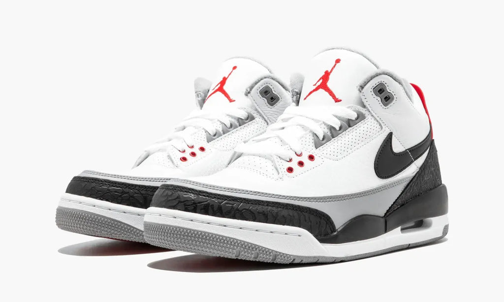 retro style Air Jordan 3 White Cement - Hình 3