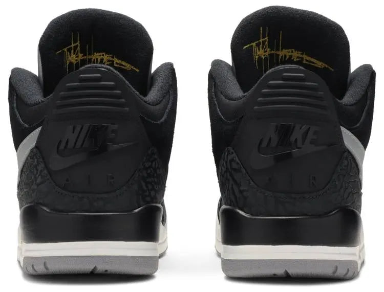 Air Jordan 3 Black Cement Gold - Hình 4