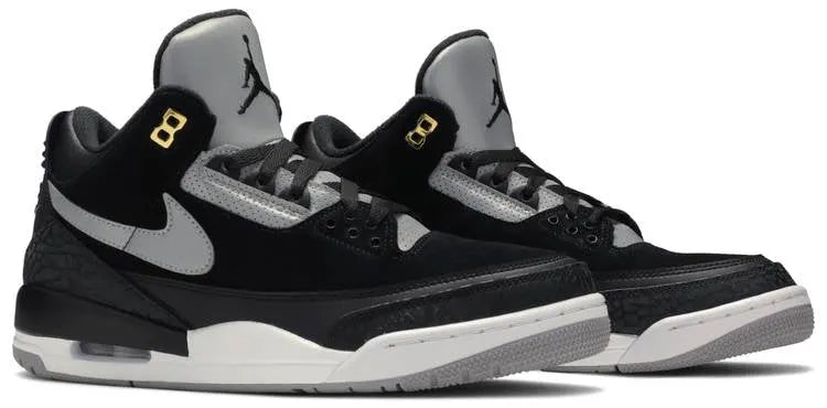 Air Jordan 3 Black Cement Gold - Hình 3