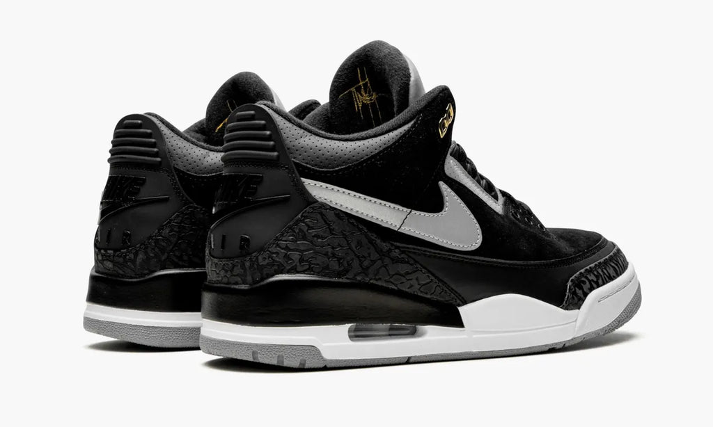 Air Jordan 3 Black Cement Gold - Hình 4