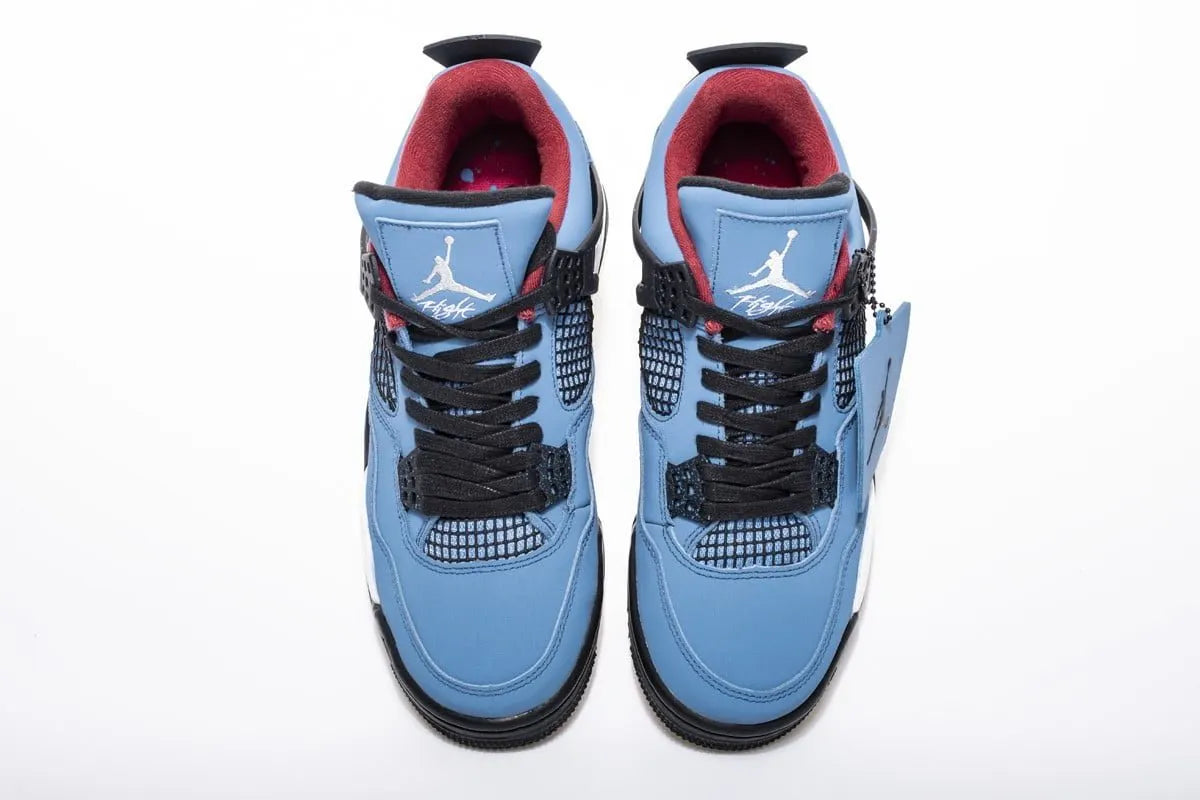 travis Jordan 4 Retro Cactus Jack Blue - Hình 5