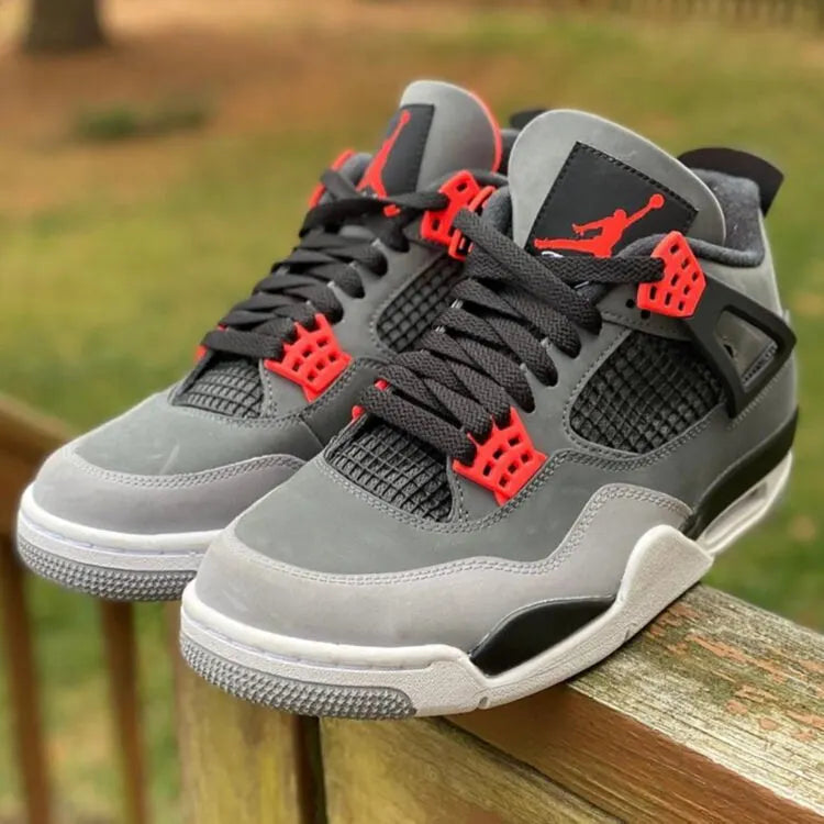 Jordan 4 Retro Grey Infrared - Hình 5