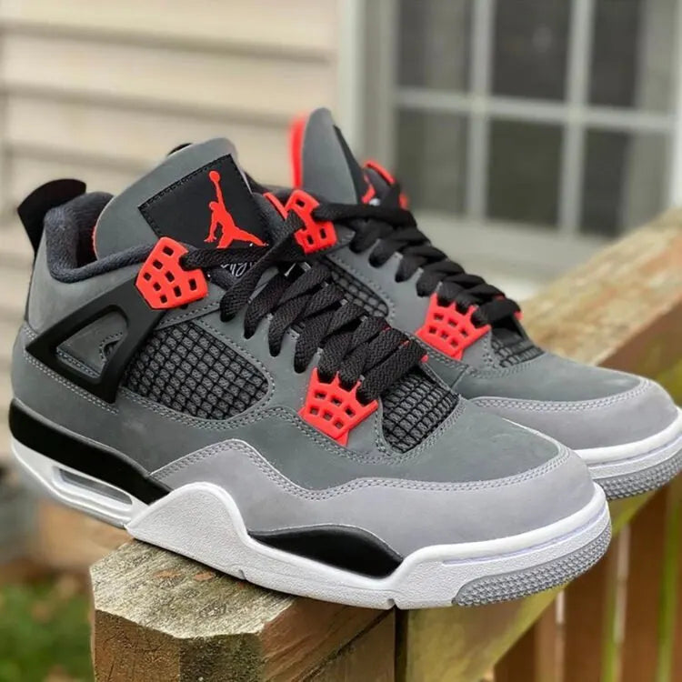 Jordan 4 Retro Grey Infrared - Hình 4