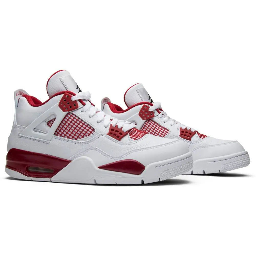 Jordan 4 Retro White Varsity Red - Hình 3