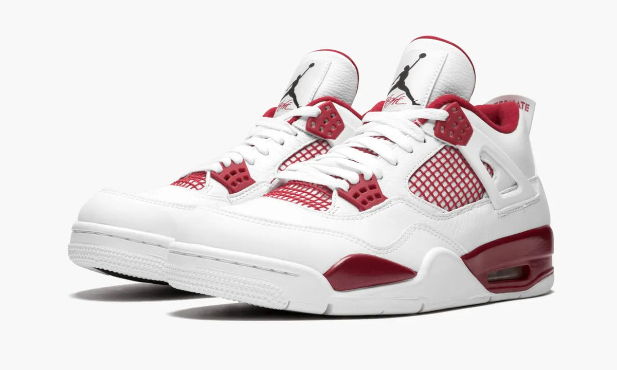 Jordan 4 Retro White Burgundy - Hình 3