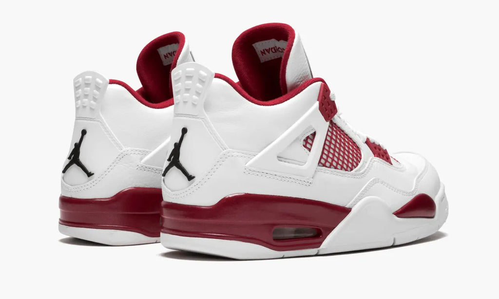 Jordan 4 Retro White Burgundy - Hình 4