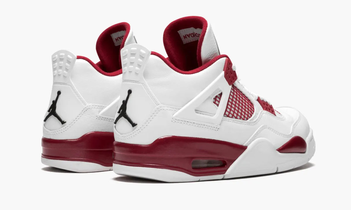 Jordan 4 Retro White Burgundy - Hình 4