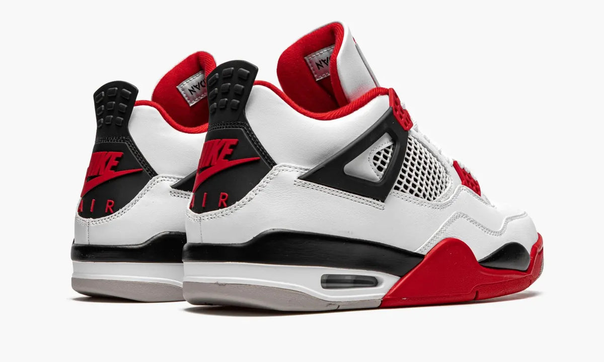 Air Jordan 4 White Red retro fire - Hình 5