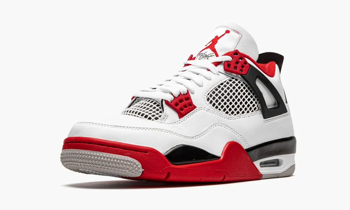 Air Jordan 4 White Red retro fire