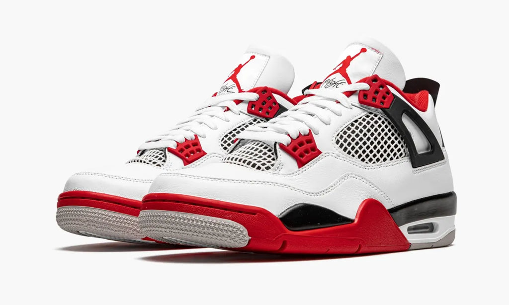 Air Jordan 4 White Red retro fire - Hình 3