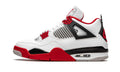 Air Jordan 4 White Red retro fire
