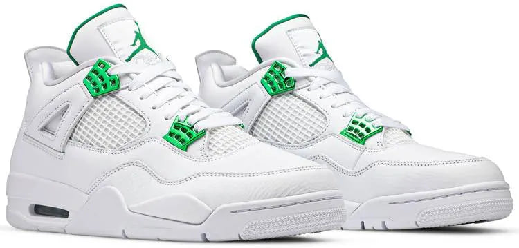 retro classic Air Jordan 4 White Green - Hình 3