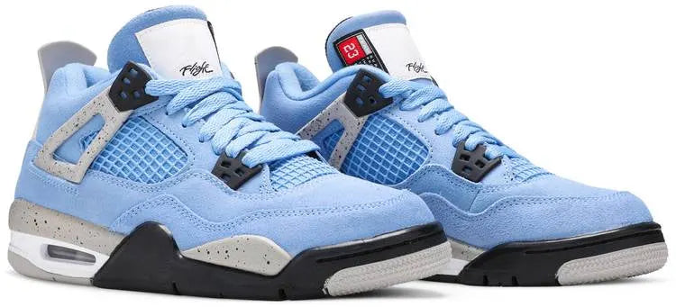 premium suede Air Jordan 4 Retro University Blue - Hình 3
