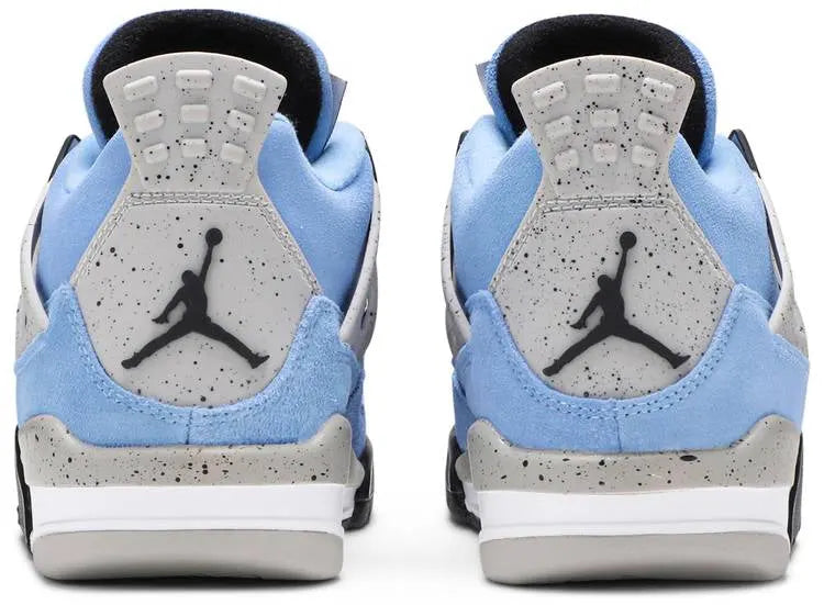 premium suede Air Jordan 4 Retro University Blue - Hình 4