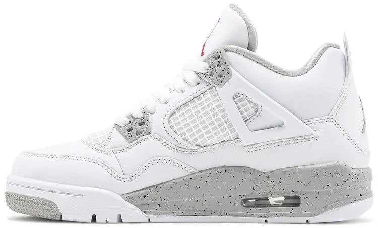 premium leather Jordan 4 Retro White Oreo - Hình 2