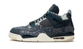 denim Jordan 4 Retro Sashiko