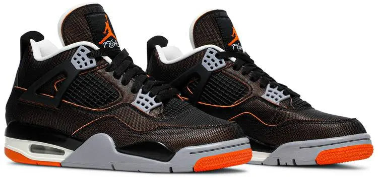 Jordan 4 Retro SE Black Canvas - Hình 5