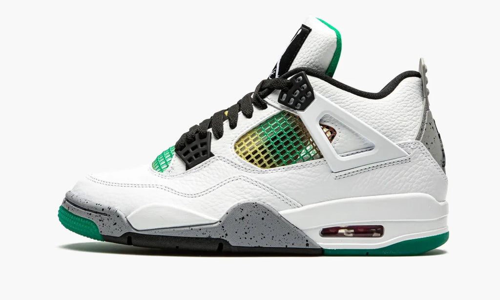 Jordan 4 Retro White Lucid Green - Hình 3