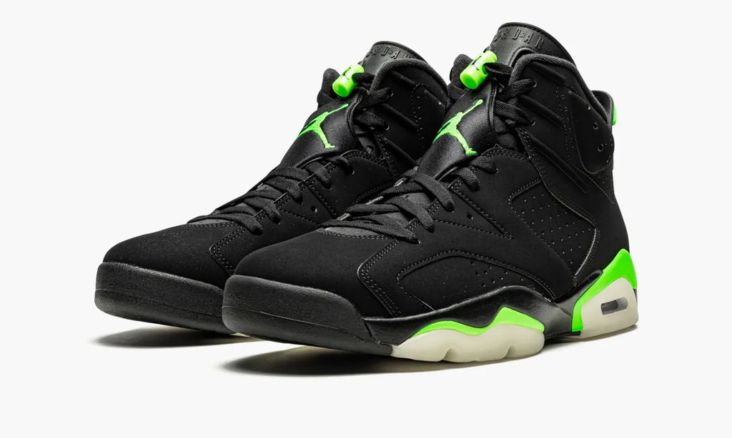 retro Air Jordan 6 Black Electric Green - Hình 4