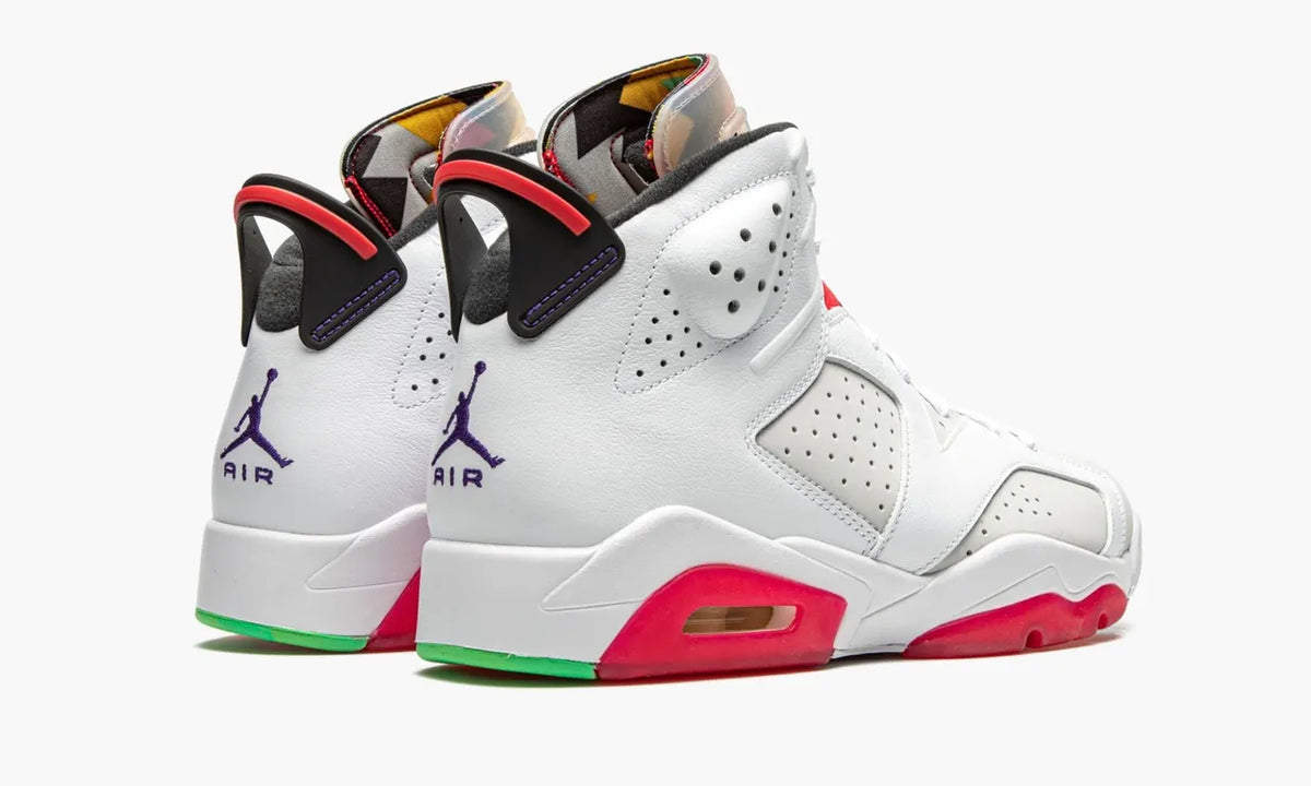 white Air Jordan 6 Retro - Hình 4