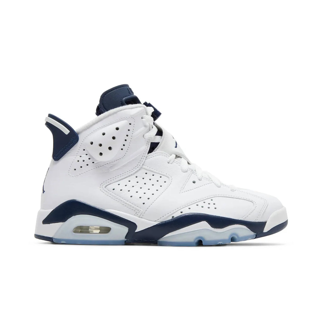 nike Air Jordan 6 White Navy