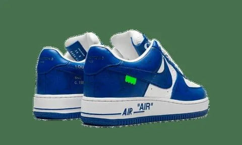 monogram LV Nike Air Force 1 Blue - Hình 5