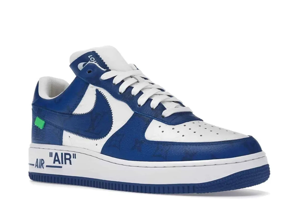 monogram LV Nike Air Force 1 Blue - Hình 3